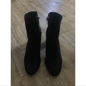 Marc Fisher Black Suede Booties